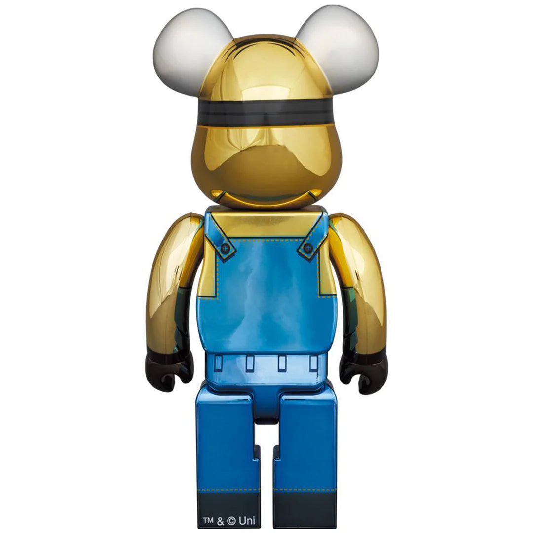 Bearbrick 1000% Minion Dave Chrome Version