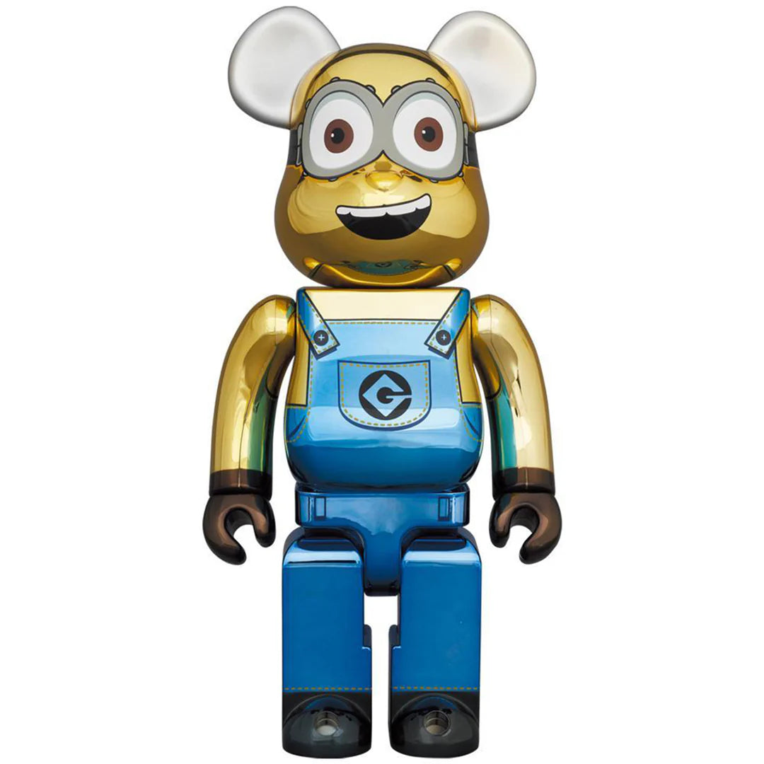 Bearbrick 1000% Minion Dave Chrome Version