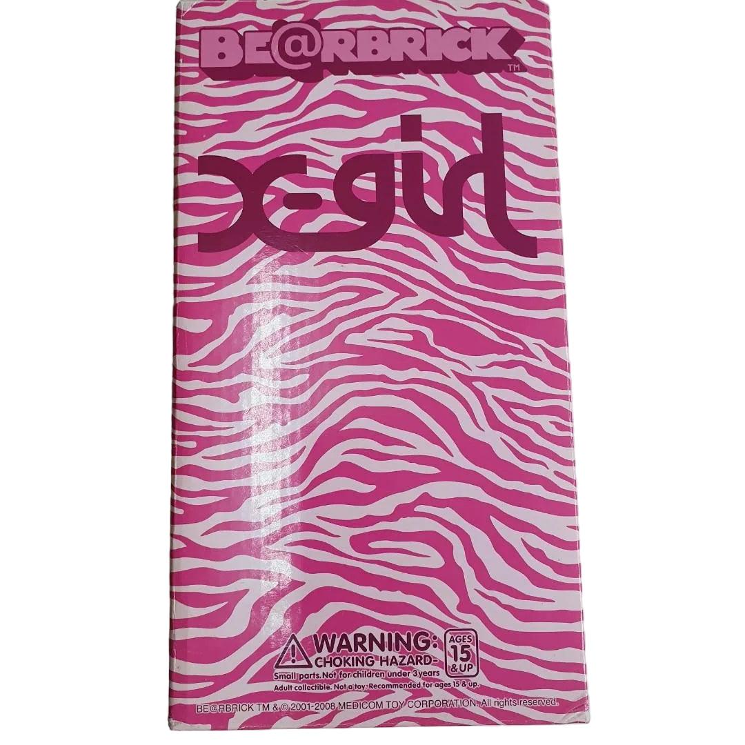 MEDICOM BE@RBRICK X-Girl Japan Exclusive Pink 400% Figure