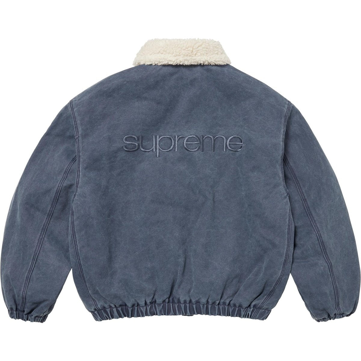 Supreme Faux Shearling Lined Bomber Jacket