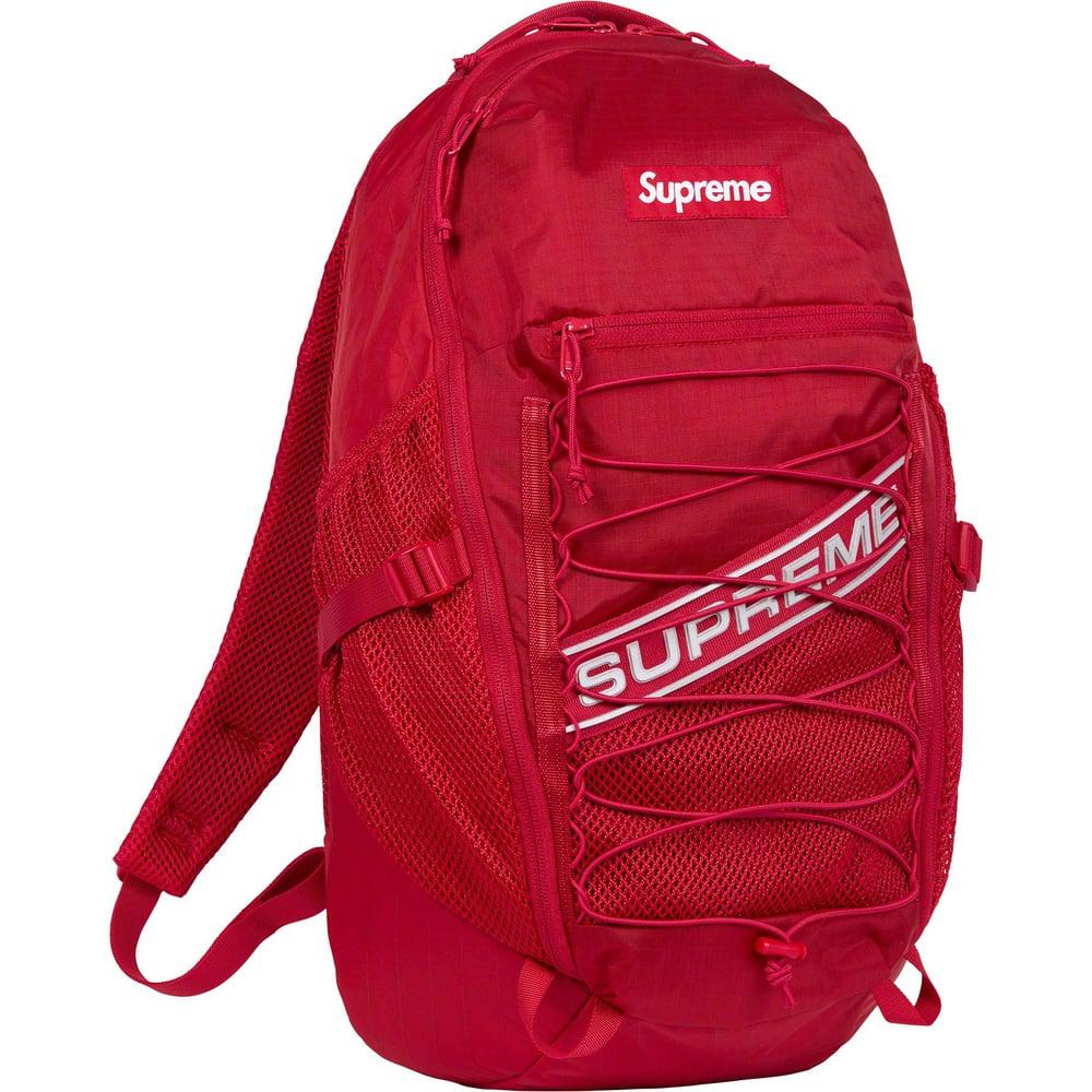Supreme Logo Backpack (Red) | Waves Never Die | Supreme | Bag