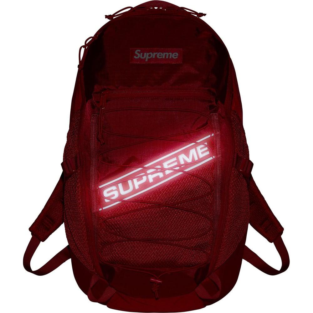 Supreme Logo Backpack (Red) | Waves Never Die | Supreme | Bag