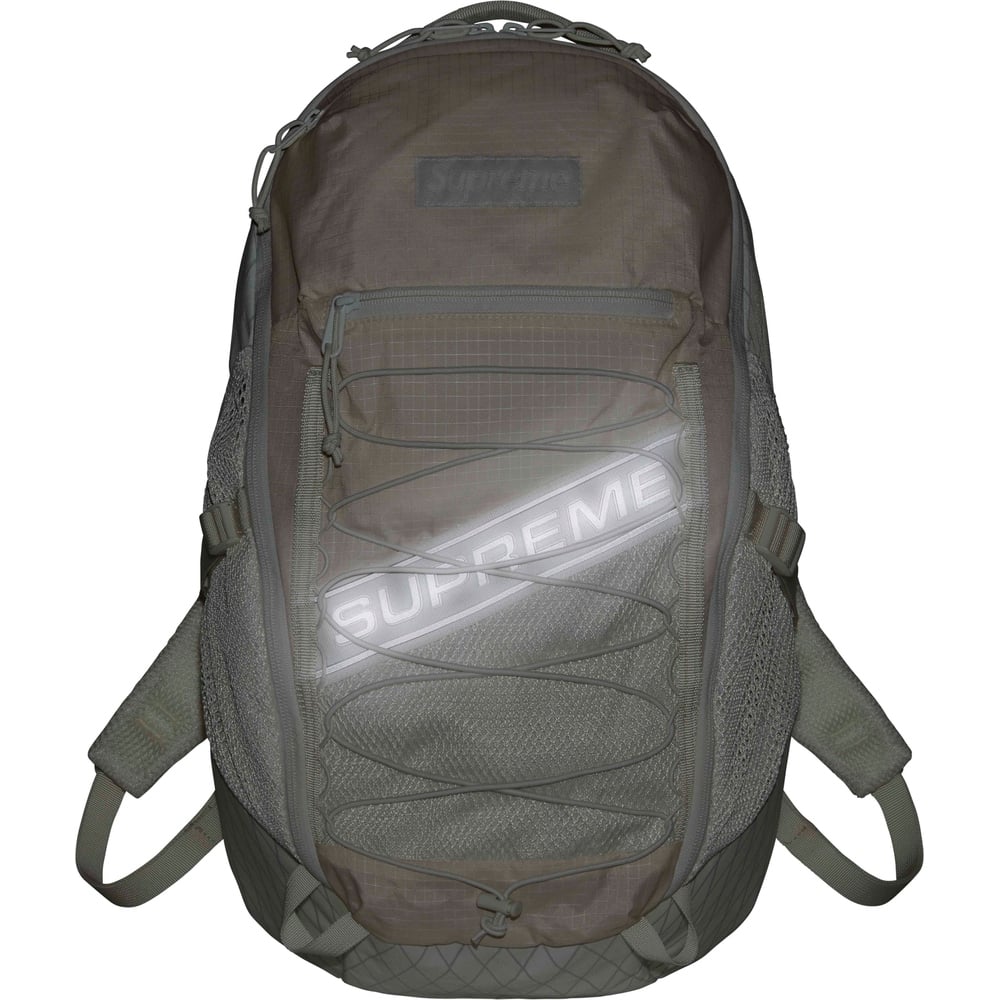Supreme Logo Backpack (White) | Waves Never Die | Supreme | Bag