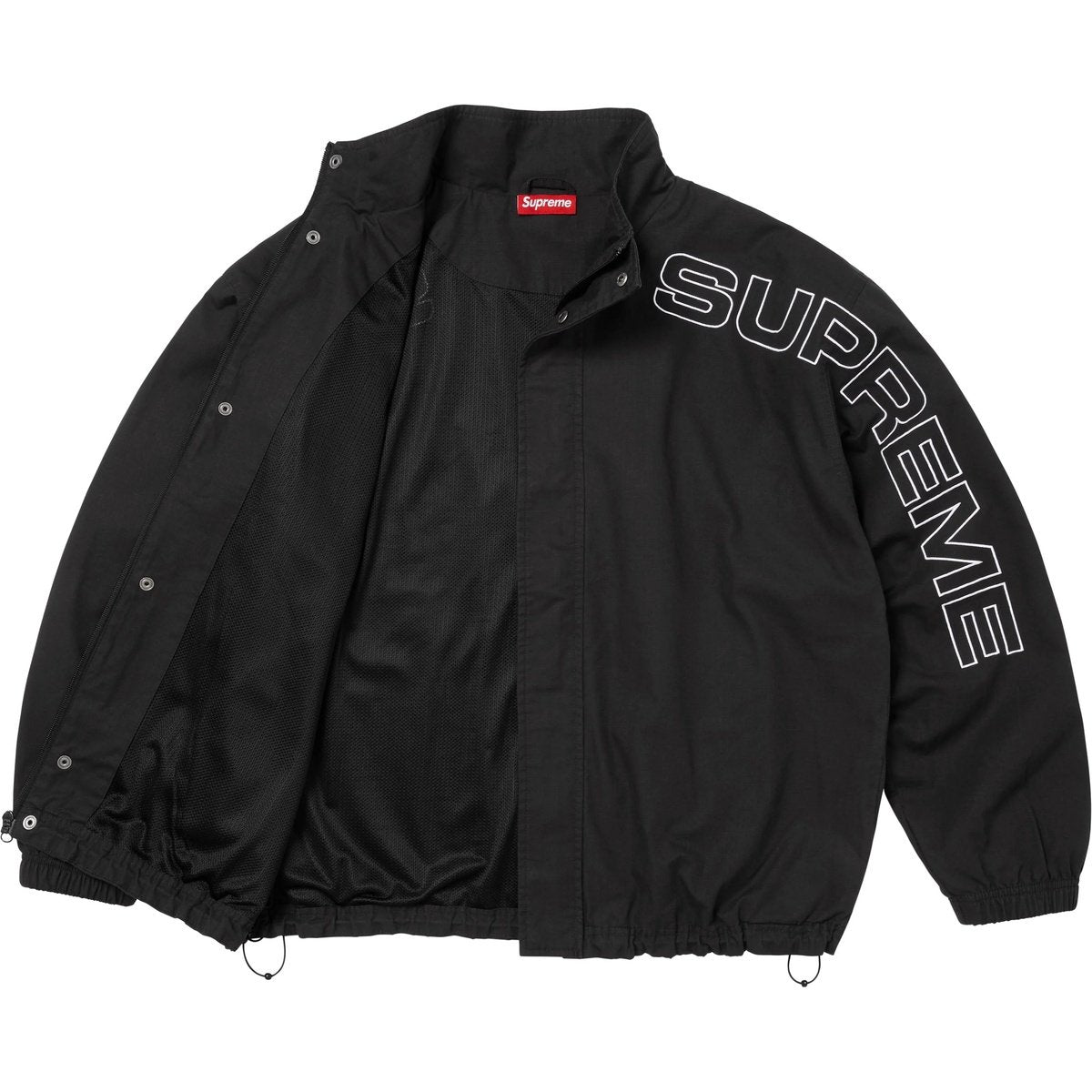 Supreme Spellout Embroidered Ripstop Track Jacket