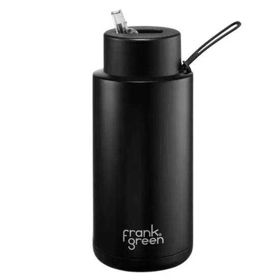 Frank Green Ceramic Reusable Bottle 1L &#39;Midnight&#39; | Waves Never Die | Frank Green | Accessories