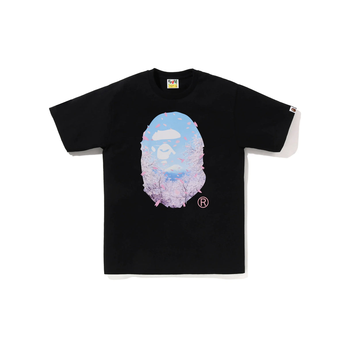 BAPE Sakura Photo Ape Head T-Shirt 'Black'
