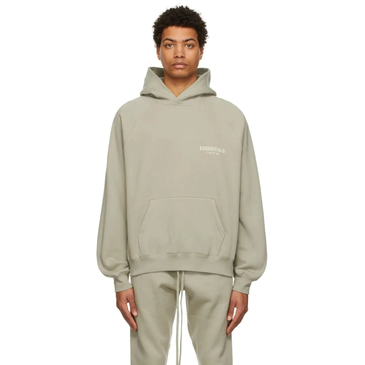 Fear Of God Essentials Graphic Pullover Hoodie Seafoam SS22