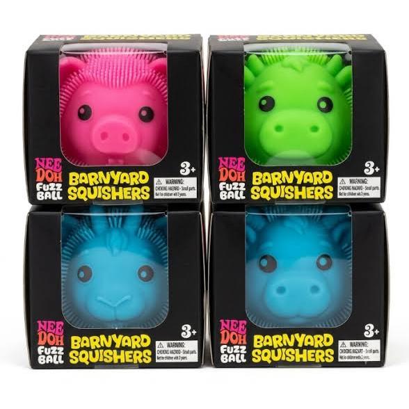 Nee Doh Barnyard Squishers Fuzzball x 1
