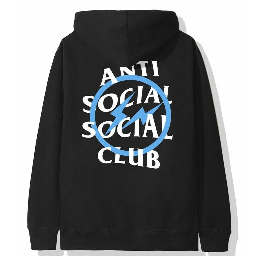 Anti Social Social Club x Fragment 'Blue Bolt' Hoodie FW19