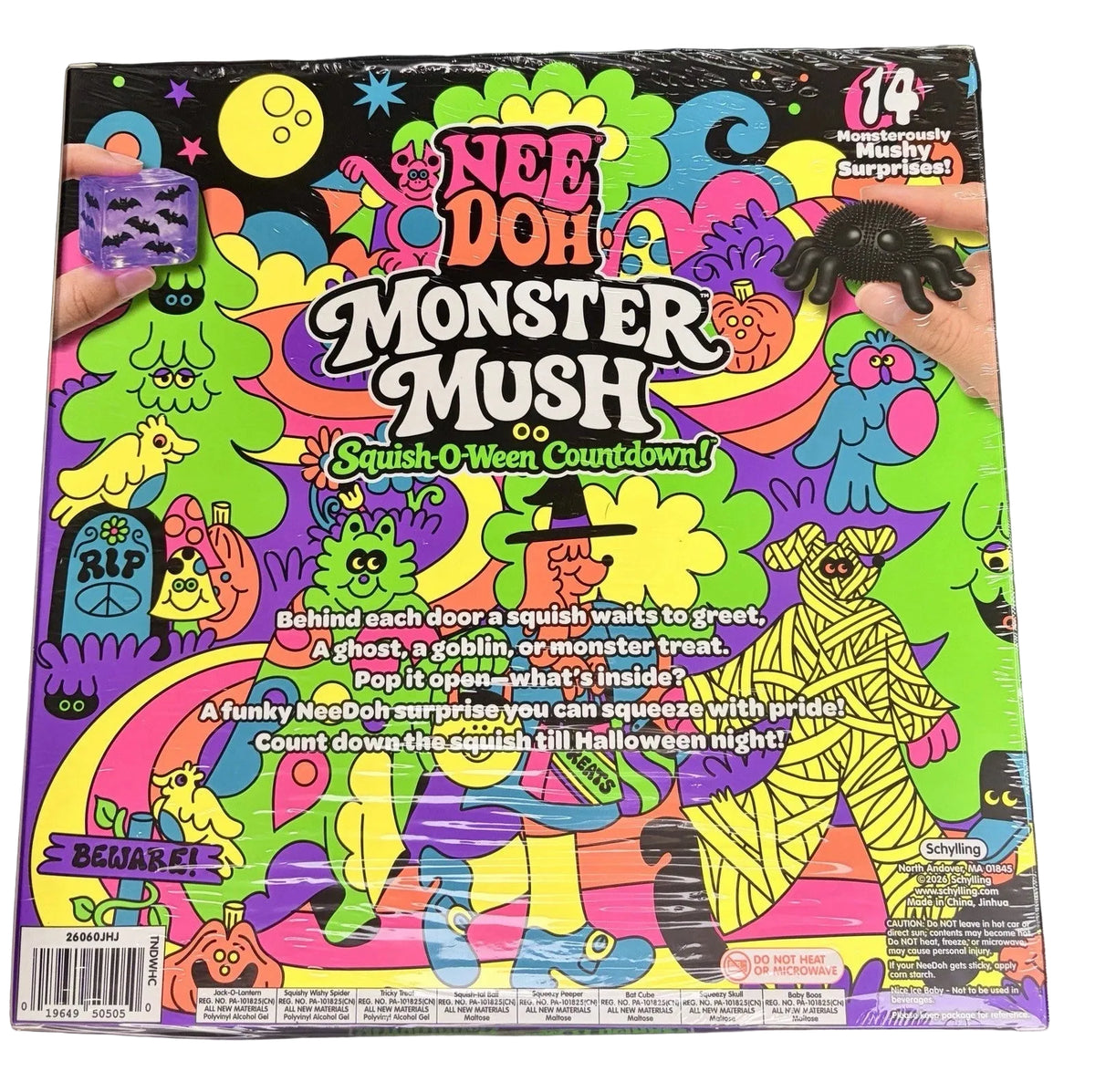 NeeDoh Monster Mush Squish-O-Ween Countdown