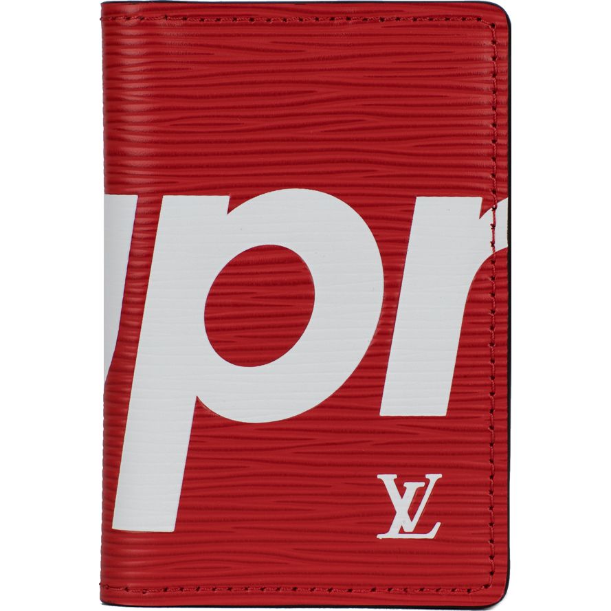 Louis Vuitton x Supreme Pocket Organizer Epi Red | Waves Never Die | Supreme | Accessories
