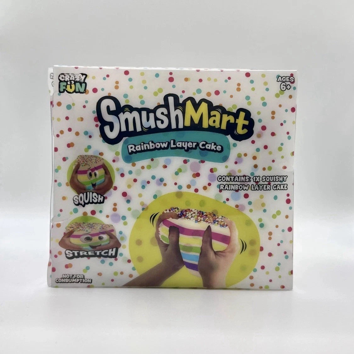 RMS Crazy fun Rainbow Layer Cake JUMBO SQUISHY 5” x 1