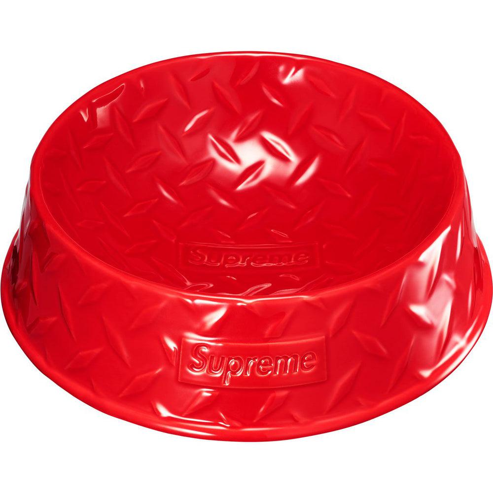 Supreme DIAMOND PLATE DOG BOWL (Red) | Waves Never Die | Supreme | ACCESSORIES