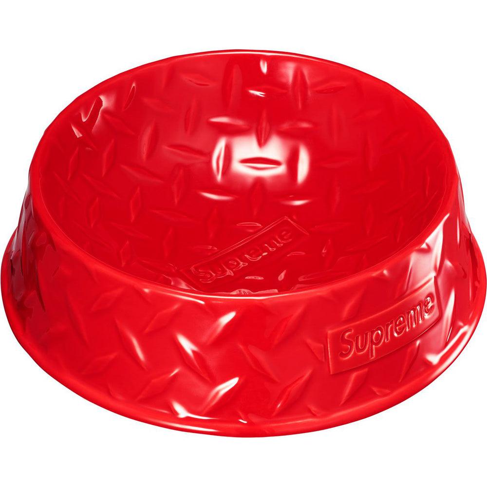 Supreme DIAMOND PLATE DOG BOWL (Red) | Waves Never Die | Supreme | ACCESSORIES