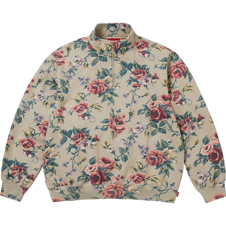 Supreme Small Box Half Zip Pullover SS26 'Floral'