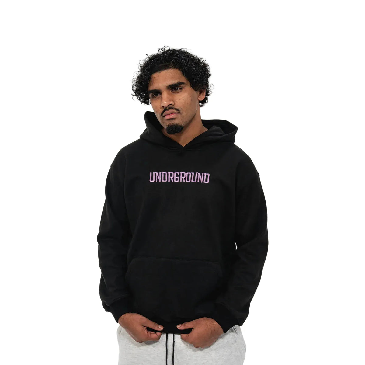 Undrground Moving In Silence Hoodie 'Black Purple'