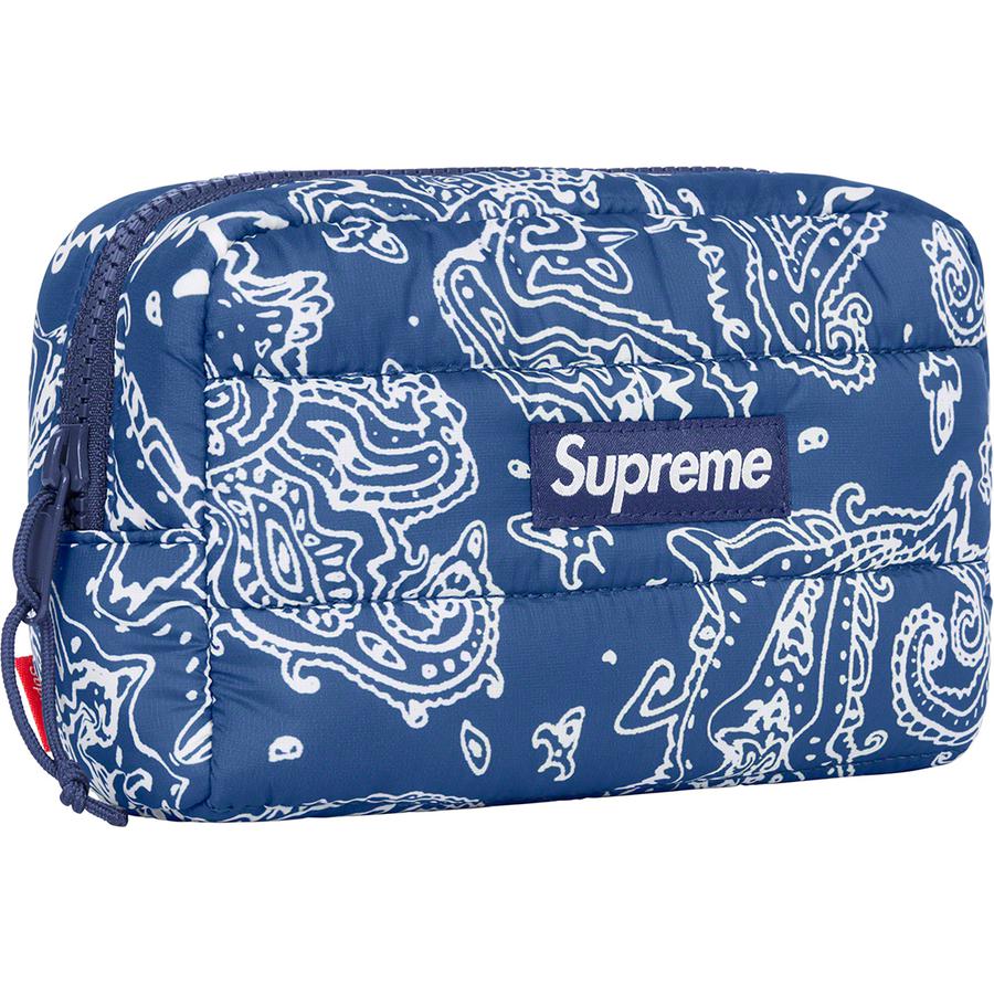 Supreme Puffer Pouch (Blue Paisley) | Waves Never Die | Supreme | Bag