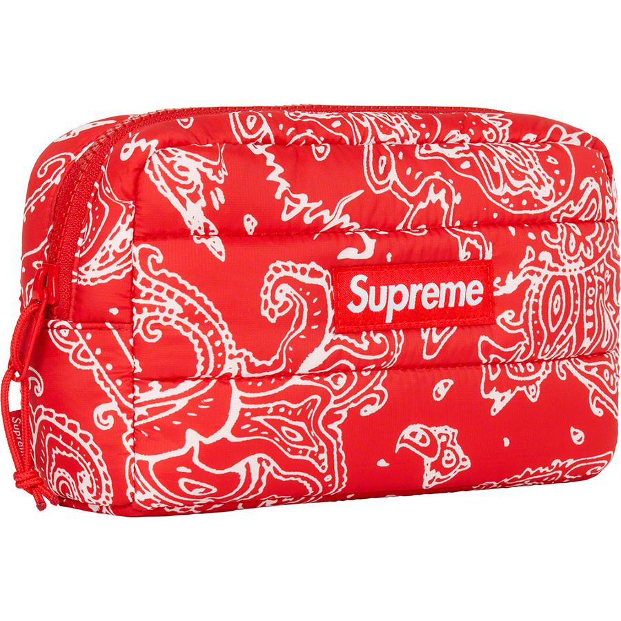 Supreme Puffer Pouch (Red Paisley) | Waves Never Die | Supreme | Bag