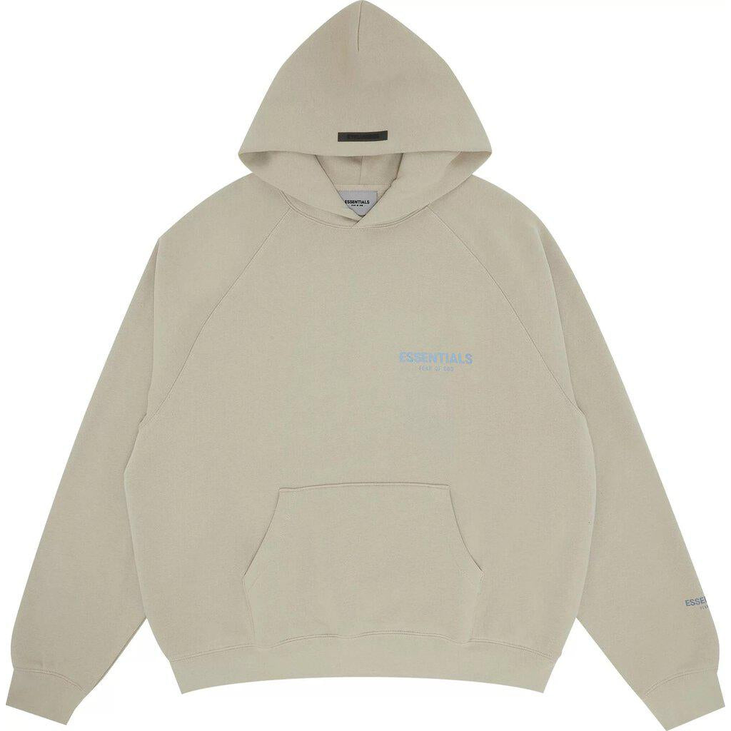 Fear Of God Essentials x SSENSE Exclusive Pull-Over Hoodie &#39;Linen&#39; | Waves Never Die | Fear Of God | CLOTHING