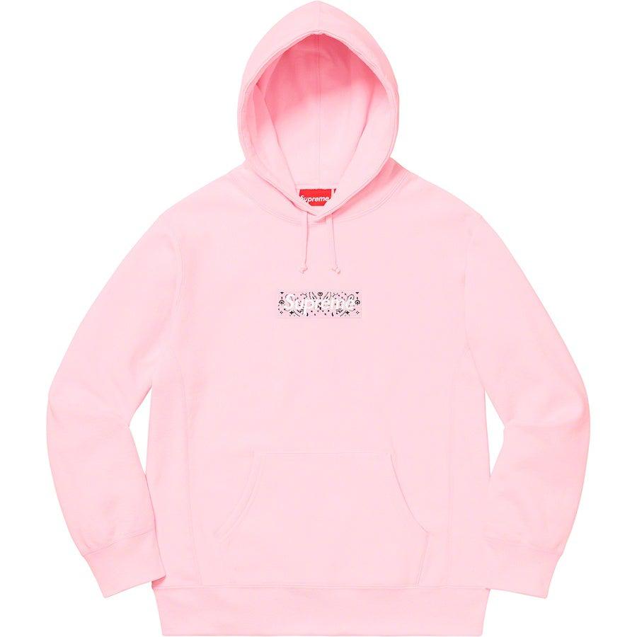 Supreme Bandana Box Logo Hooded Sweatshirt (Pink) | Waves Never Die | Waves Never Die