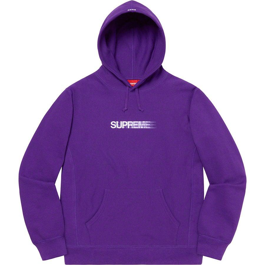 Buy Supreme Motion Logo Hooded Sweatshirt (Purple) Online Waves Never Die