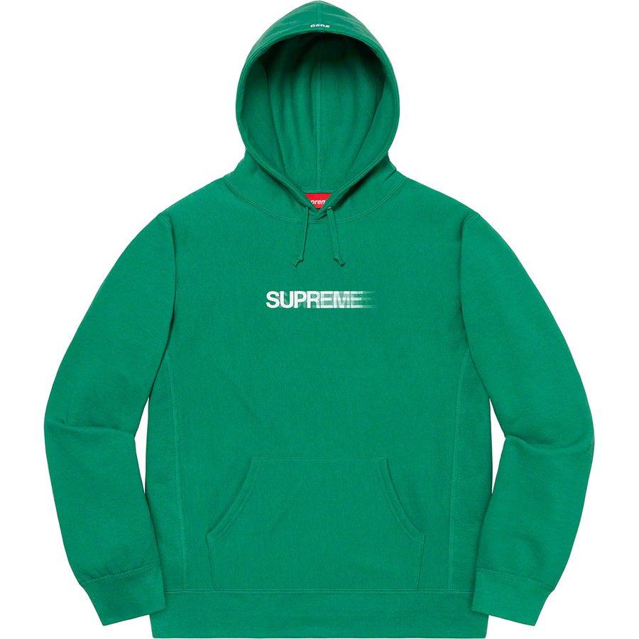 Supreme Motion Logo Hooded Sweatshirt (Green) | Waves Never Die | Waves Never Die