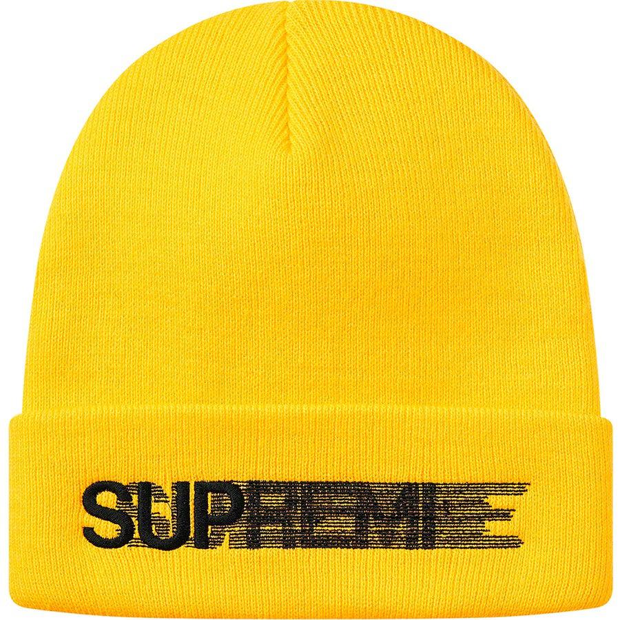 Supreme Motion Logo Beanie (Yellow) | Waves Never Die | Waves Never Die