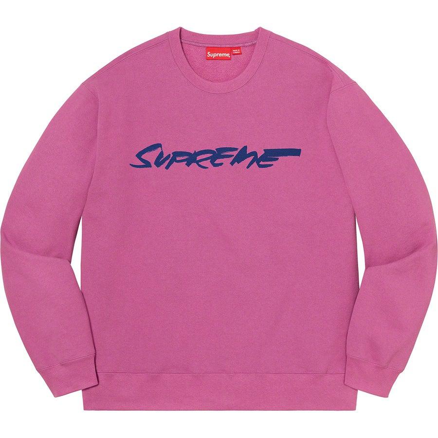 Supreme Futura Logo Crewneck (Purple) | Waves Never Die | Supreme | Crews and Sweaters