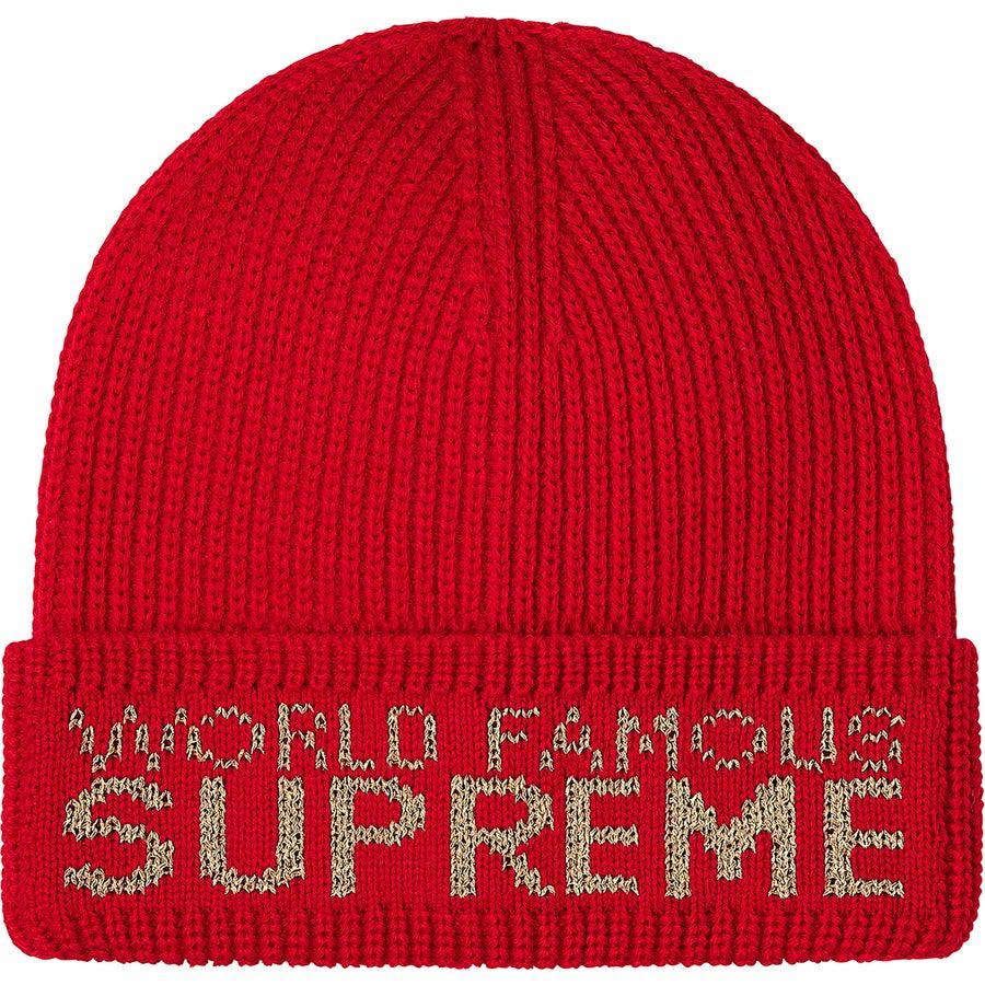 Supreme World Famous Beanie (Red) | Waves Never Die | Supreme | Beanie