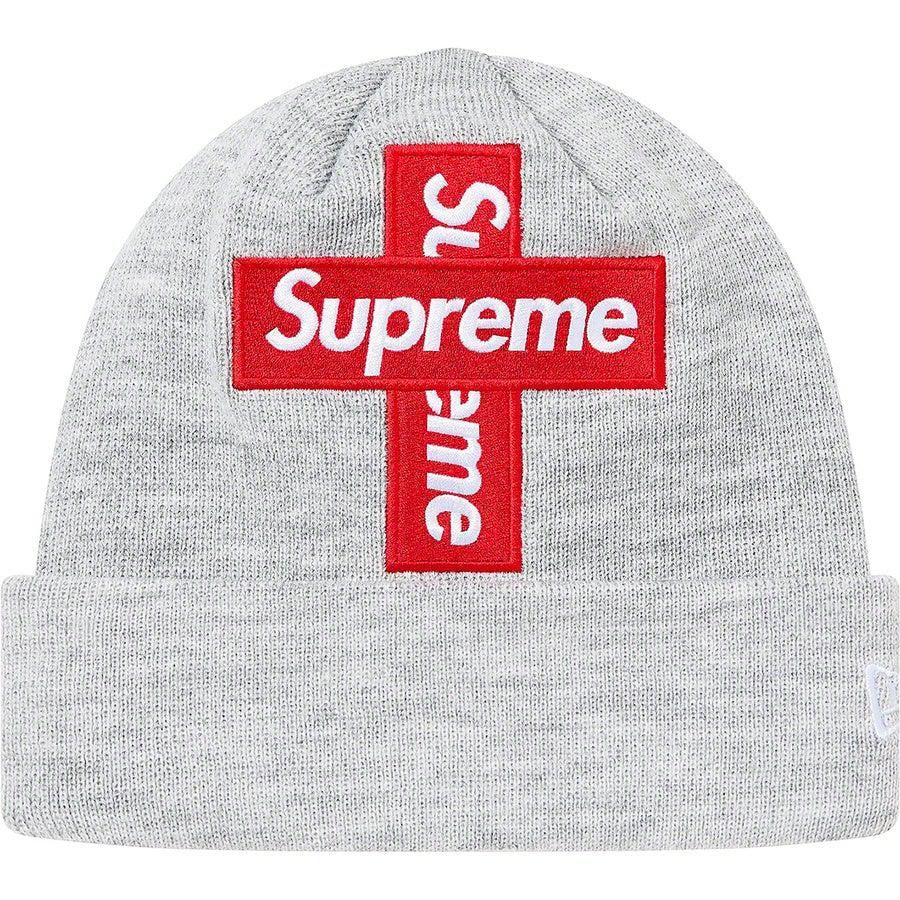 Supreme New Era® Cross Box Logo Beanie (Grey) | Waves Never Die | Supreme | Beanie