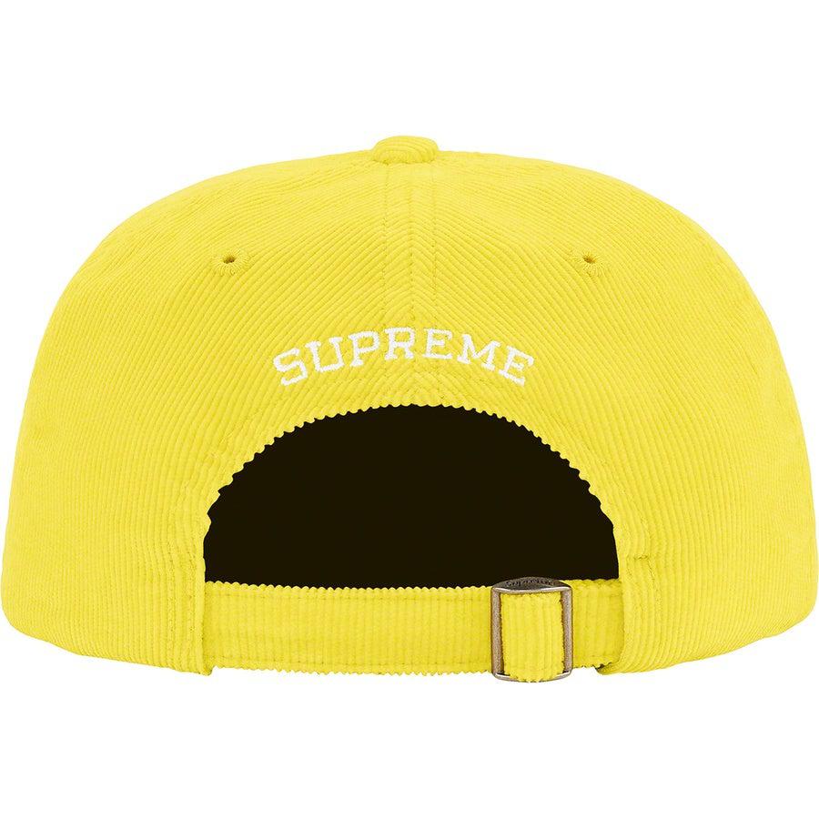 Supreme Fine Wale Corduroy S Logo 6-Panel (Yellow) | Waves Never Die | Supreme | Cap