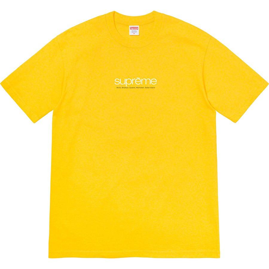 Supreme Five Boroughs Tee (yellow) | Waves Never Die | Supreme | T-Shirt
