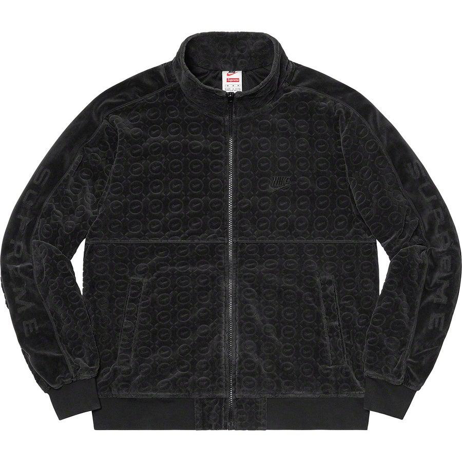 Supreme®/Nike® Velour Track Jacket (Black) | Waves Never Die | Supreme | Jacket