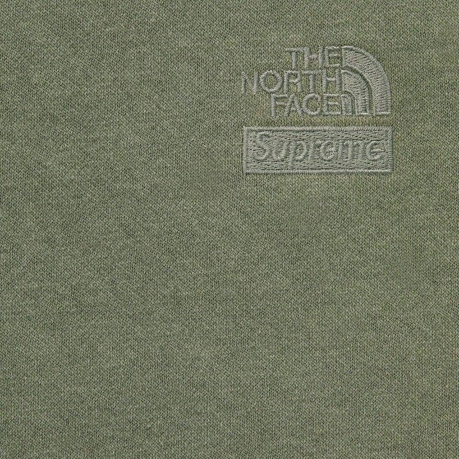 Supreme®/The North Face® Pigment Printed Crewneck (Olive) | Waves Never Die | Supreme | Crews and Sweaters