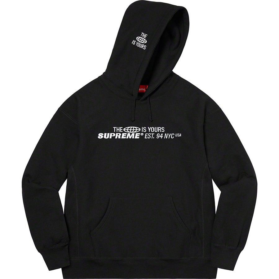 Supreme World Is Yours Hooded Sweatshirt (Black) | Waves Never Die | Supreme | Hoodie