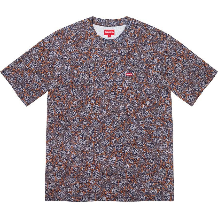 Supreme Small Box Tee (Blue Foral | Waves Never Die | Supreme | T-Shirt