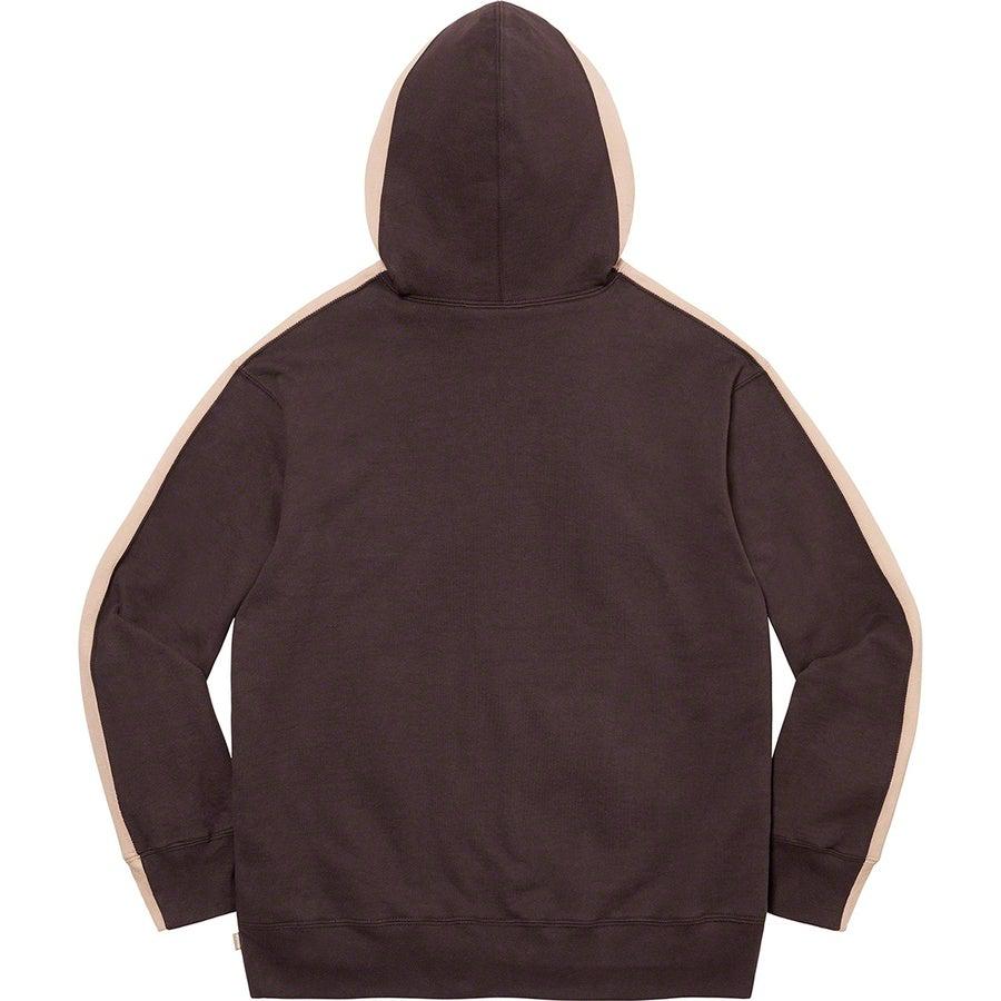 Supreme S Logo Split Hooded Sweatshirt (Brown) | Waves Never Die | Supreme | Hoodie