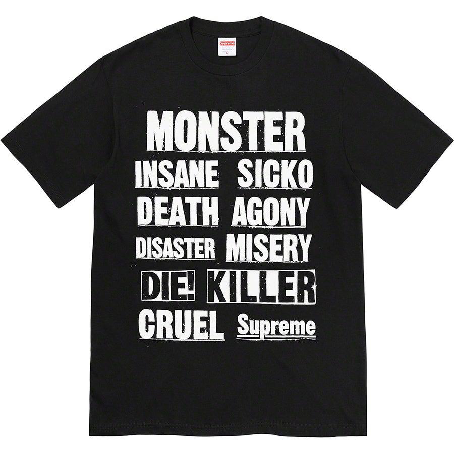 Supreme Monster Tee (Black) | Waves Never Die | Supreme | T-Shirt