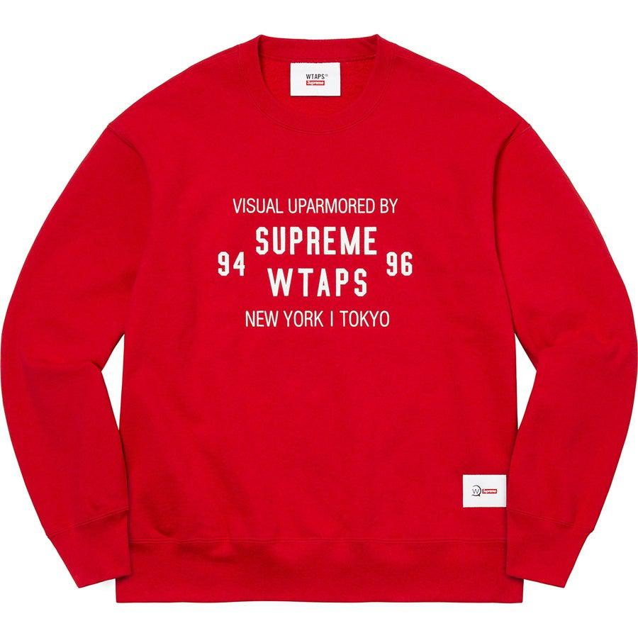 Supreme®/WTAPS® Crewneck (Red) | Waves Never Die | Supreme | Crews and Sweaters