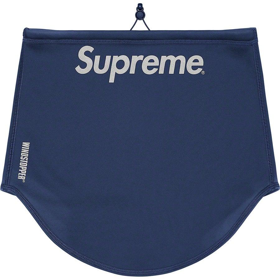 Supreme WINDSTOPPER® Neck Gaiter (Navy) | Waves Never Die | Supreme | Accessories
