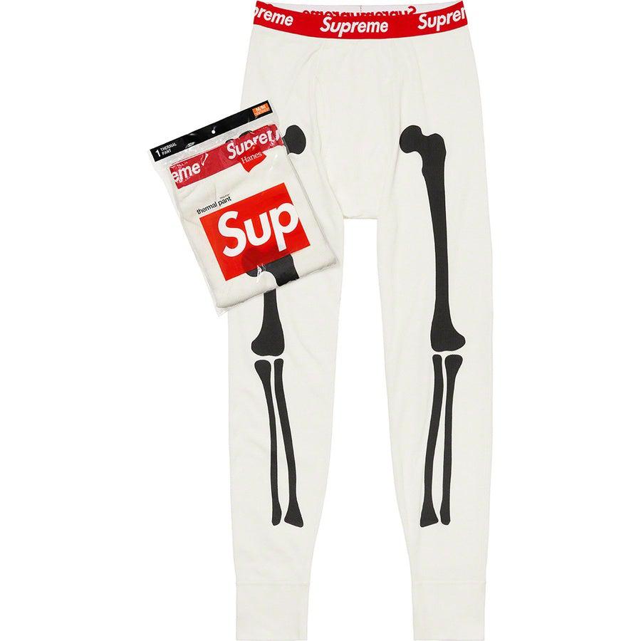 Supreme®/Hanes® Bones Thermal Pant (1 Pack) (White) | Waves Never Die | Supreme | Pants