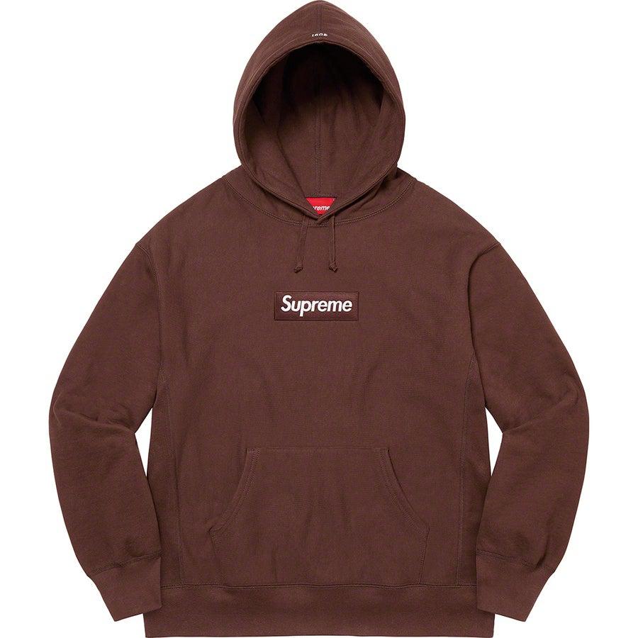 Supreme Box Logo Hooded Sweatshirt (Brown) | Waves Never Die | Supreme | Hoodie