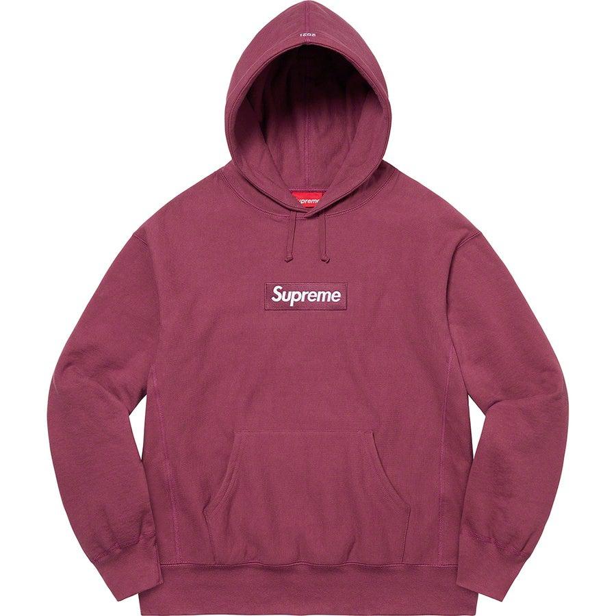 Supreme Box Logo Hooded Sweatshirt (Plum) | Waves Never Die | Supreme | Hoodie