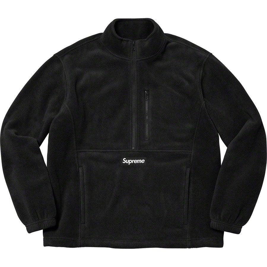 Supreme Polartec® Half Zip Pullover (Black) | Waves Never Die | Supreme | Hoodie