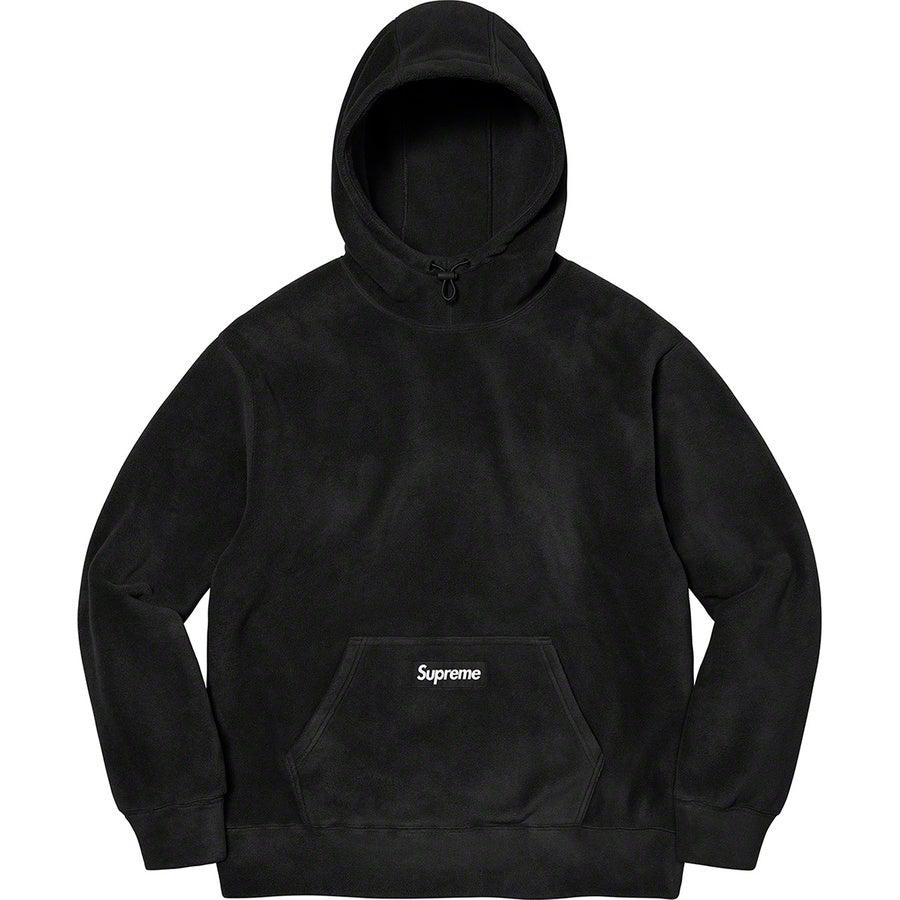 Supreme Polartec® Hooded Sweatshirt (Black) | Waves Never Die | Supreme | Hoodie