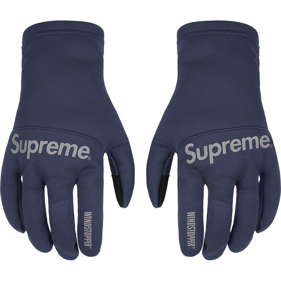 Supreme WINDSTOPPER® Gloves (Navy) | Waves Never Die | Supreme | Accessories