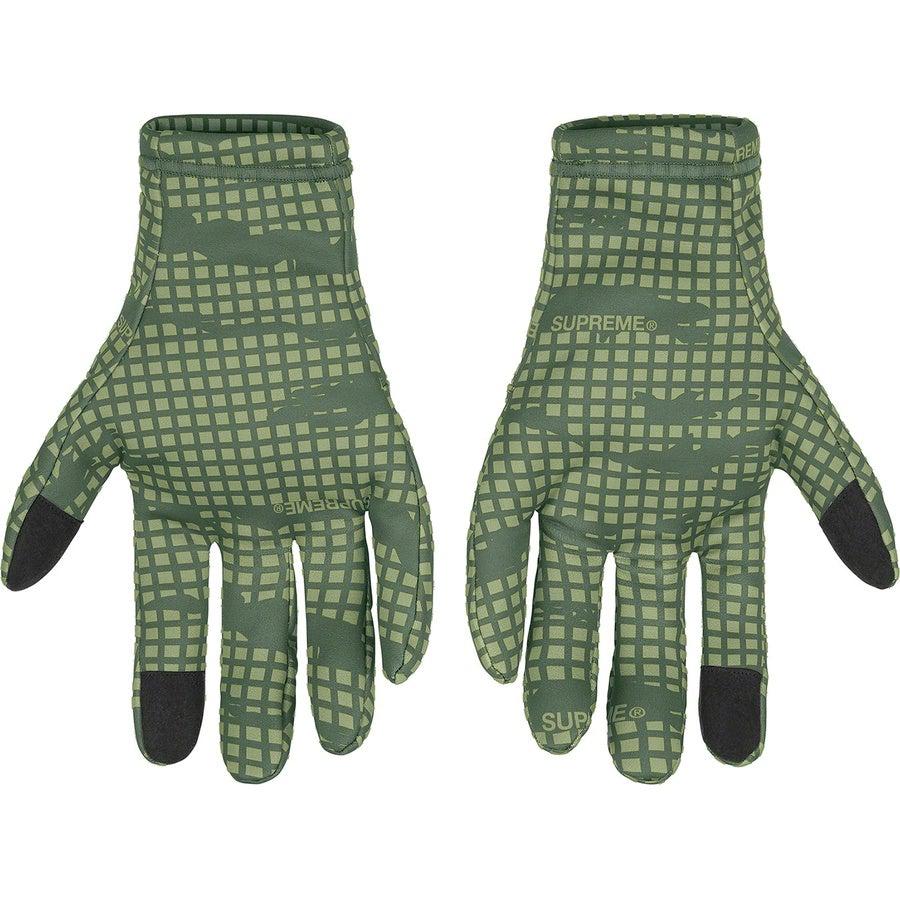 Supreme WINDSTOPPER® Gloves (Olive Grid) | Waves Never Die | Supreme | Accessories