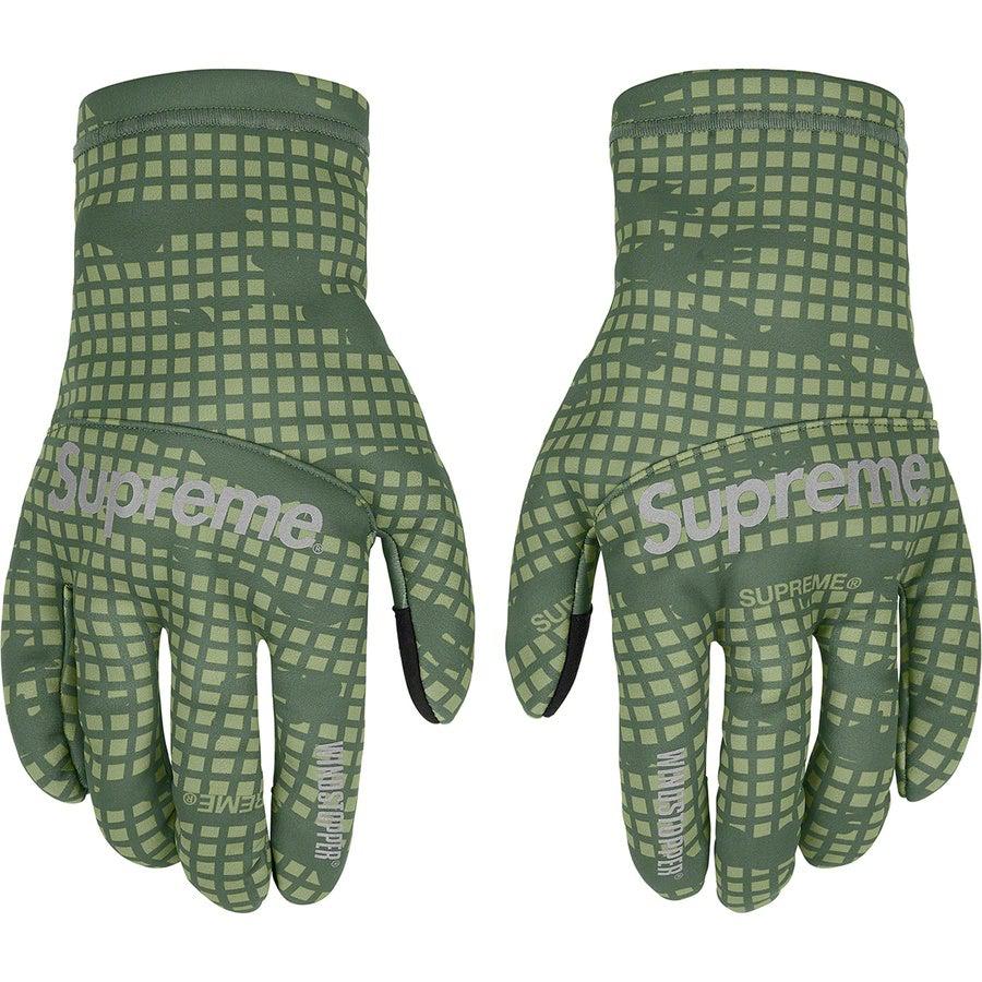 Supreme WINDSTOPPER® Gloves (Olive Grid) | Waves Never Die | Supreme | Accessories