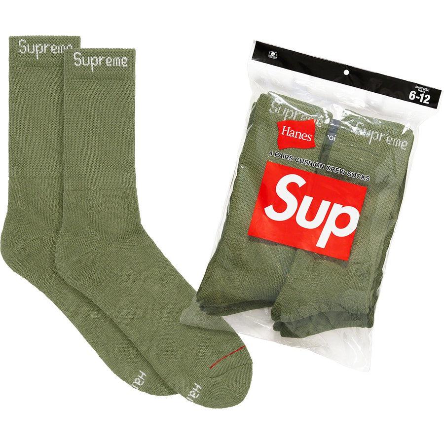 Supreme®/ Hanes® Crew Socks (4 Pack) | Waves Never Die | Supreme | 