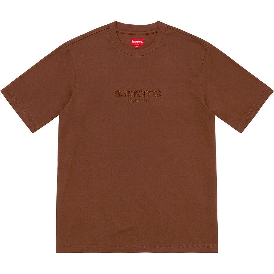 Supreme Beaded Logo S/S Top (Brown) | Waves Never Die | Supreme | T-Shirt